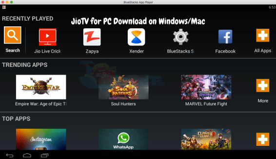 Download jiotv for pc on windows 7 8-10